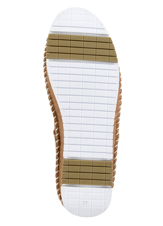 Slipper & Schnürschuhe - Gemini Mokassin-Slipper mit dezenter Knitter-Struktur, in Größe 036 bis 042, in Farbe JEANS Ansicht 9