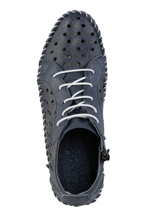 Stiefel & Stiefeletten - Gemini Bootie mit Knitter-Struktur, in Größe 036 bis 042, in Farbe WEISS Ansicht 5