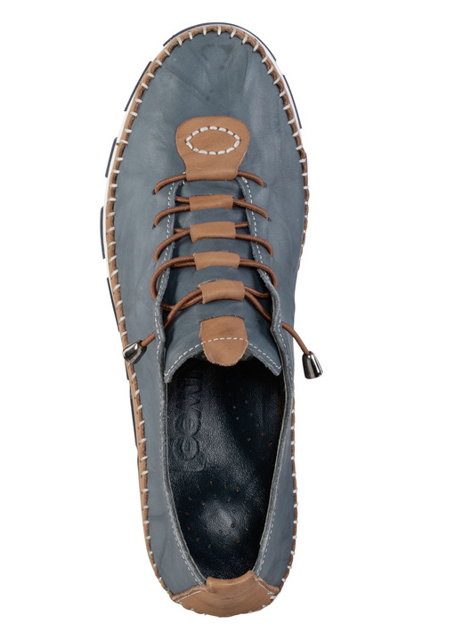 Slipper & Schnürschuhe - Gemini, leichte Damen-Schnürschuhe, Weite G, mit herausnehmbarem Fußbett, in Größe 036 bis 042, in Farbe JEANS-BRAUN Ansicht 2