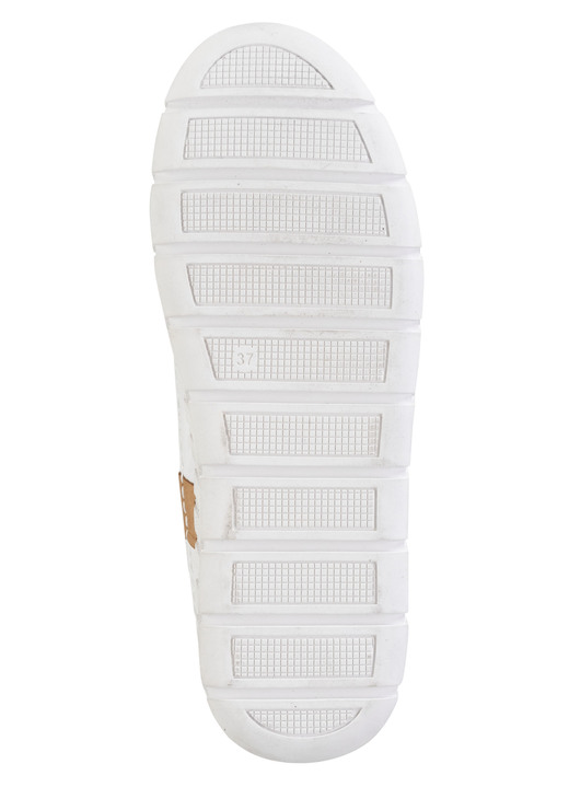 Slipper & Schnürschuhe - ELENA EDEN Slipper mit Knitter-Struktur, in Größe 036 bis 041, in Farbe SAND-WEISS Ansicht 6