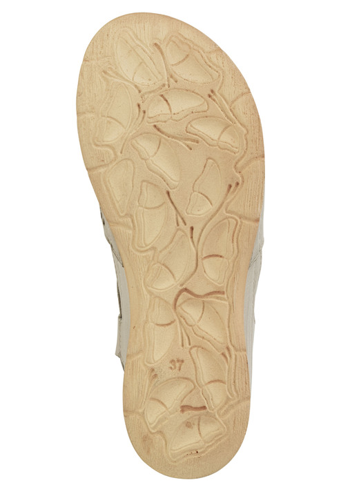 Sandaletten & Pantoletten - Gemini Sandale aus schattiertem Nappaleder mit Prägung, in Größe 036 bis 042, in Farbe BLAU Ansicht 9