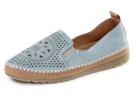 Gemini Slipper aus luftig perforiertem Nappaleder