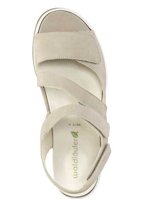 Sandaletten & Pantoletten - Waldläufer, bequeme Damen-Sandalen, Weite H, mit herausnehmbarem Fußbett, in Größe 3 1/2 bis 8, in Farbe BEIGE Ansicht 2