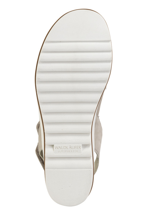 Sandaletten & Pantoletten - Waldläufer, bequeme Damen-Sandalen, Weite H, mit herausnehmbarem Fußbett, in Größe 3 1/2 bis 8, in Farbe BEIGE Ansicht 3