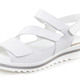 Sandaletten & Pantoletten - Waldläufer, bequeme Damen-Sandalen, Weite H, mit herausnehmbarem Fußbett, in Größe 3 1/2 bis 8, in Farbe BEIGE – Farbe WEISS – Ansicht 1