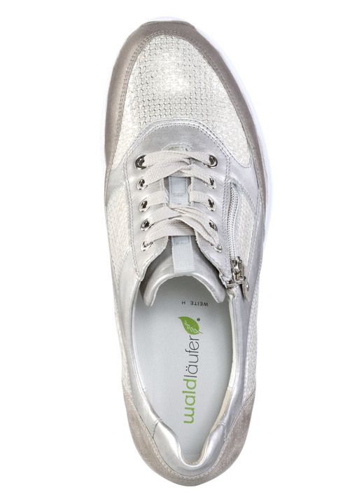 Slipper & Schnürschuhe - Waldläufer Sneaker aus edlem Leder-Materialmix, in Größe 3 1/2 bis 8, in Farbe SEKT-BRONZE-PLATIN Ansicht 2