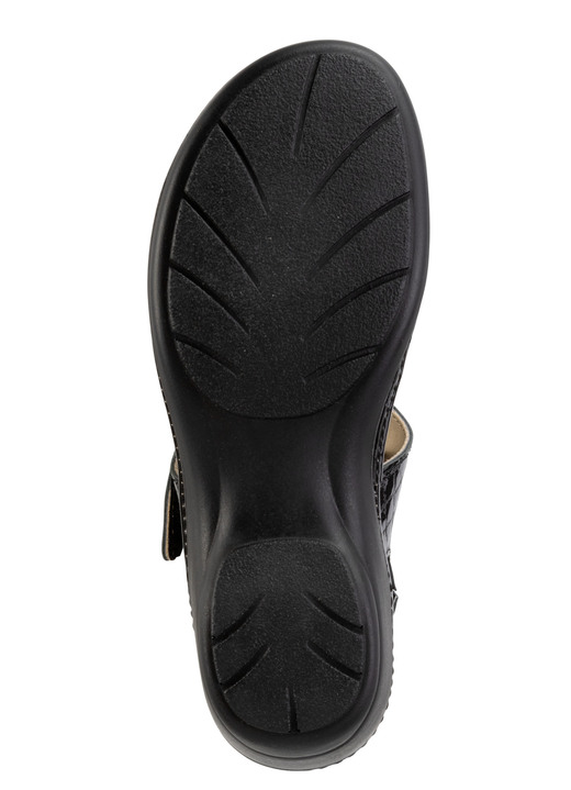 Sandaletten & Pantoletten - ELENA EDEN, schicke Damen-Sandalen, Weite H, mit herausnehmbarem Fußbett, in Größe 036 bis 042, in Farbe ECRU Ansicht 6