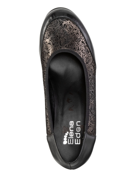 Pumps & Ballerina - ELENA EDEN, elegante Damen-Pumps, Weite H, mit Gummizug, in Größe 036 bis 042, in Farbe BEIGE Ansicht 5