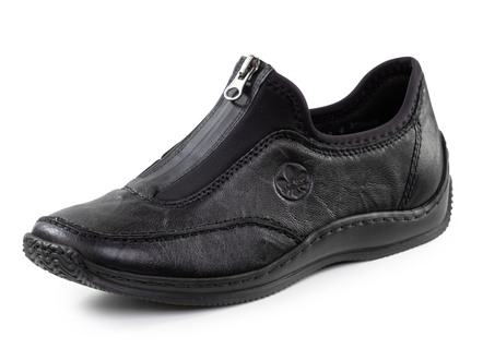 Rieker, klassische Damen-Slipper, mit Reißverschluss