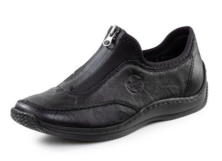 Rieker, klassische Damen-Slipper, mit Reißverschluss