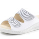 Sandaletten & Pantoletten - ELENA EDEN Pantolette mit teilweise schimmerndem Zebra-Druck – Farbe PERLGRAU – Ansicht 1 Sandaletten & Pantoletten - ELENA EDEN Pantolette mit teilweise schimmerndem Zebra-Druck, in Größe 036 bis 042, in Farbe PERLGRAU – Farbe PERLGRAU – Ansicht 1