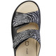 Sandaletten & Pantoletten - ELENA EDEN Pantolette mit teilweise schimmerndem Zebra-Druck – Farbe SCHWARZ – Ansicht 2 Sandaletten & Pantoletten - ELENA EDEN Pantolette mit teilweise schimmerndem Zebra-Druck, in Größe 036 bis 042, in Farbe PERLGRAU – Farbe SCHWARZ – Ansicht 2