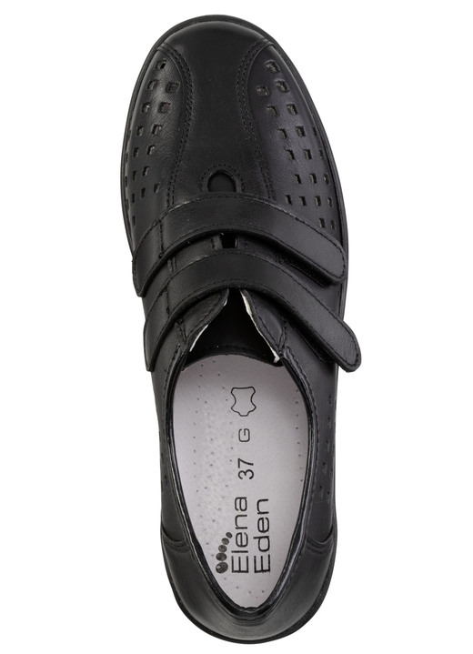 Slipper & Schnürschuhe - ELENA EDEN Klettschuh mit luftiger Perforation, in Größe 036 bis 042, in Farbe SCHWARZ Ansicht 2