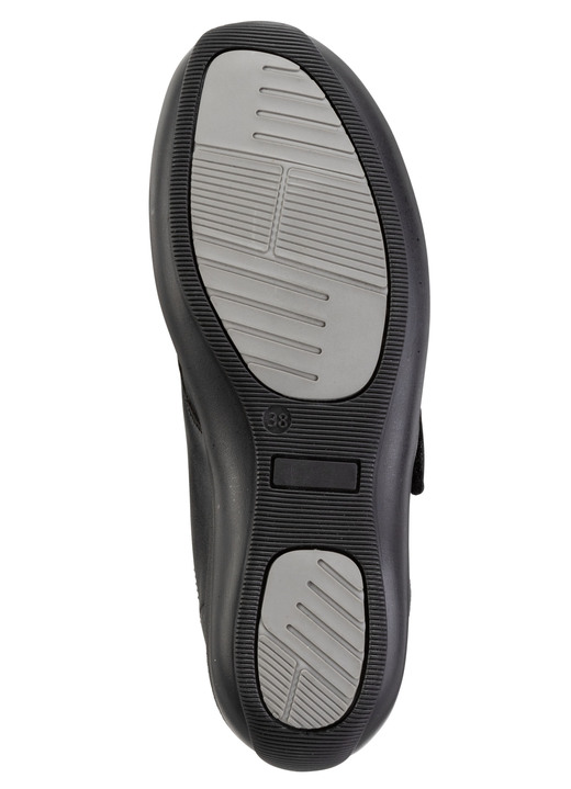 Slipper & Schnürschuhe - ELENA EDEN Klettschuh aus schimmerndem Nappaleder, in Größe 036 bis 042, in Farbe BEIGE Ansicht 6