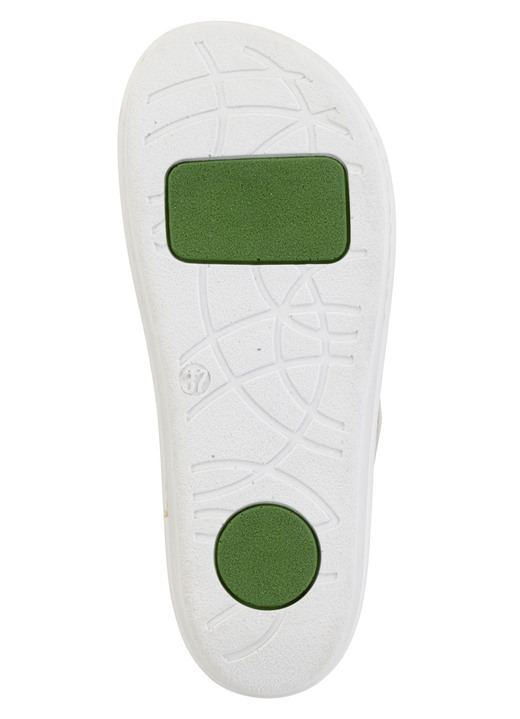 Sandaletten & Pantoletten - Mubb, sommerliche Damen-Clogs, Weite H, mit herausnehmbarem Fußbett, in Größe 036 bis 042, in Farbe WEISS Ansicht 3