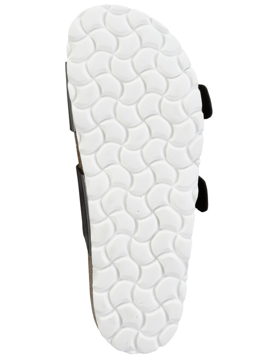 Sandaletten & Pantoletten - ELENA EDEN Pantolette mit Glitzersteinchen verzierten Schließen, in Größe 036 bis 042, in Farbe ONYXSCHWARZ Ansicht 3