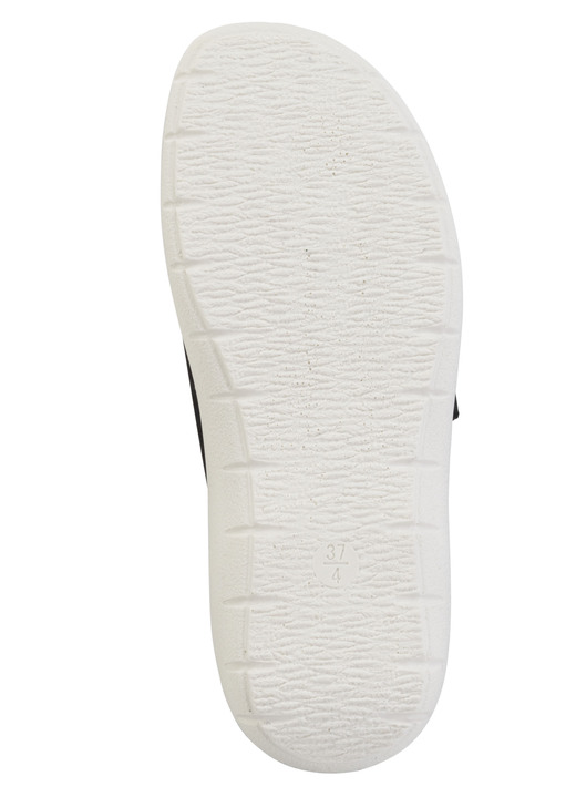 Damenmode - Zweierpack Pantoletten aus Nubuk- und Nappasynthetik, in Größe 036 bis 042, in Farbe 1X SCHWARZ, 1X WEISS Ansicht 3