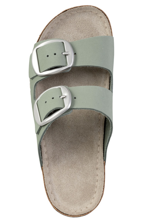 Sandaletten & Pantoletten - ELENA EDEN Pantolette aus Nubukleder, in Größe 036 bis 041, in Farbe SAND Ansicht 5