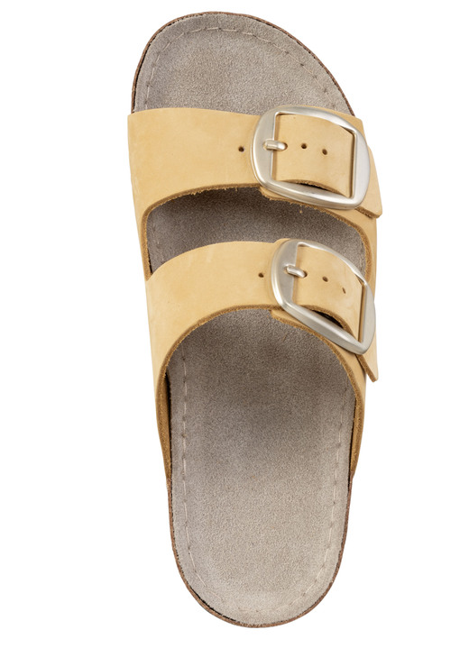 Sandaletten & Pantoletten - ELENA EDEN Pantolette aus Nubukleder, in Größe 036 bis 041, in Farbe SAND Ansicht 8