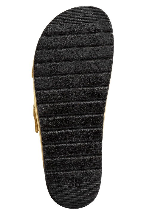 Sandaletten & Pantoletten - ELENA EDEN Pantolette aus Nubukleder, in Größe 036 bis 041, in Farbe SAND Ansicht 9