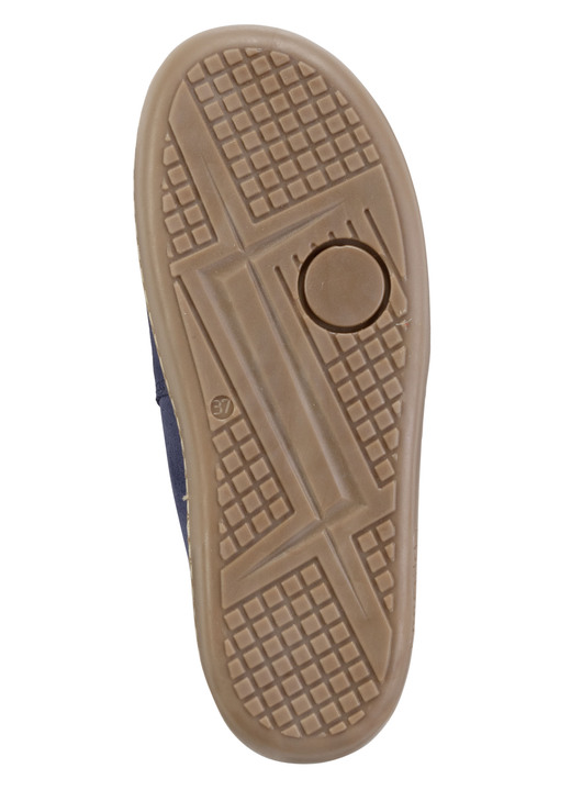 Sandaletten & Pantoletten - ELENA EDEN Clog aus Veloursleder, in Größe 036 bis 042, in Farbe BLAU Ansicht 3