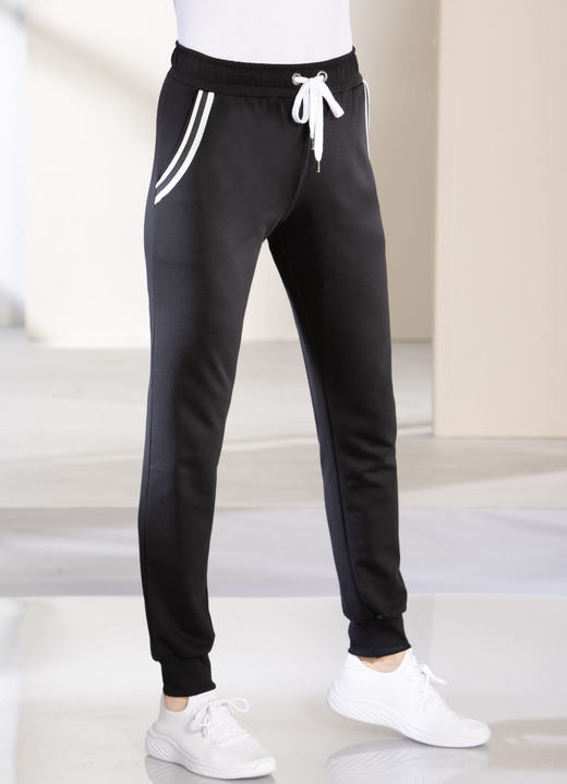 Freizeithosen - Freizeithose mit Dehnbund , in Größe 019 bis 052, in Farbe MARINE Ansicht 2