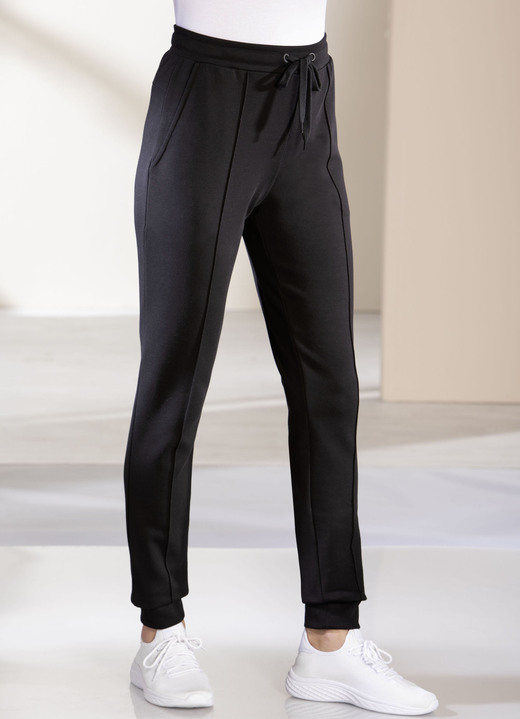 Freizeithosen - Freizeithose mit Biesennaht, in Größe 019 bis 052, in Farbe ANTHRAZIT MELIERT Ansicht 2