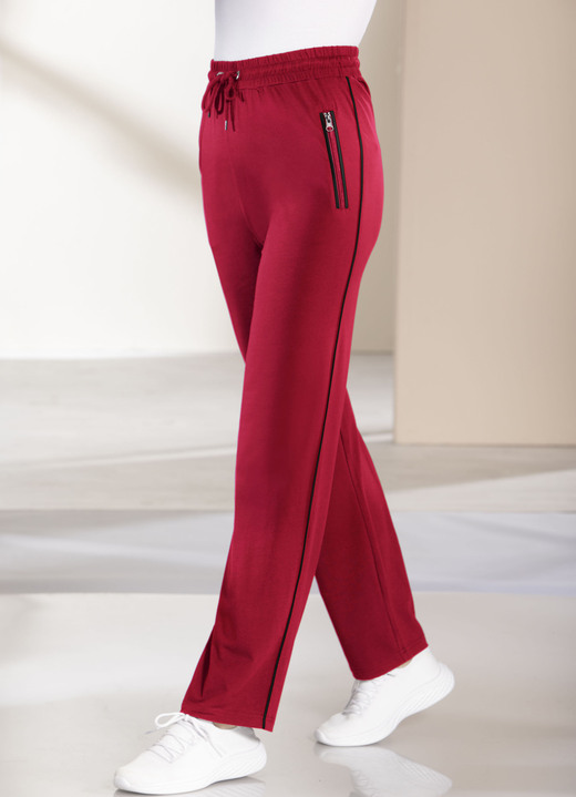 Freizeithosen - Freizeithose mit Kontrastpaspel, in Größe 019 bis 050, in Farbe MARINE Ansicht 3