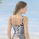 Tankinis - Tankini in langer Form mit verstellbaren Trägern – Farbe SCHWARZ-WEISS-BUNT – Ansicht 3 Tankinis - Tankini in langer Form mit verstellbaren Trägern, in Größe 036 bis 056, in Cup B, in Farbe SCHWARZ-WEISS-BUNT – Farbe SCHWARZ-WEISS-BUNT – Ansicht 3