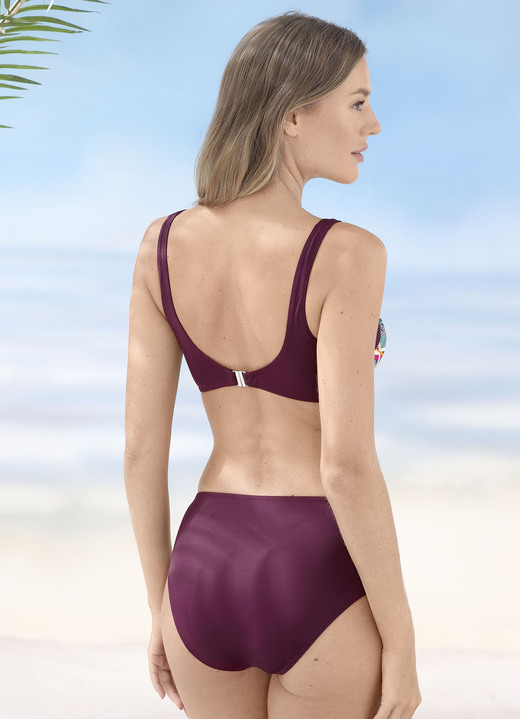 Bikinis - Bikini mit herausnehmbaren Softschalen Ansicht 3 Bikinis - Bikini mit herausnehmbaren Softschalen, in Größe 036 bis 050, in Cup B, in Farbe BORDEAUX-BUNT Ansicht 3