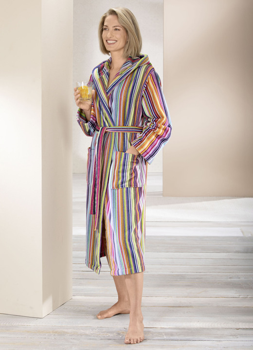 Laurina - Bademantel mit Kapuze Ansicht 4 Laurina - Bademantel mit Kapuze, in Größe L (44/46) bis XXL (52/54), in Farbe MULTICOLOR Ansicht 4