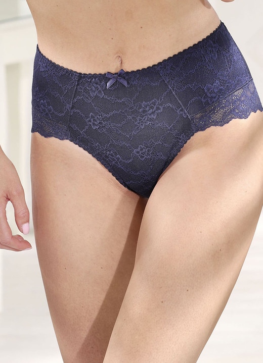 Miederhosen - Rosa Faia Miederslip mit verstärkter Bauchpartie, in Größe 038 bis 050, in Farbe MARINE Ansicht 1
