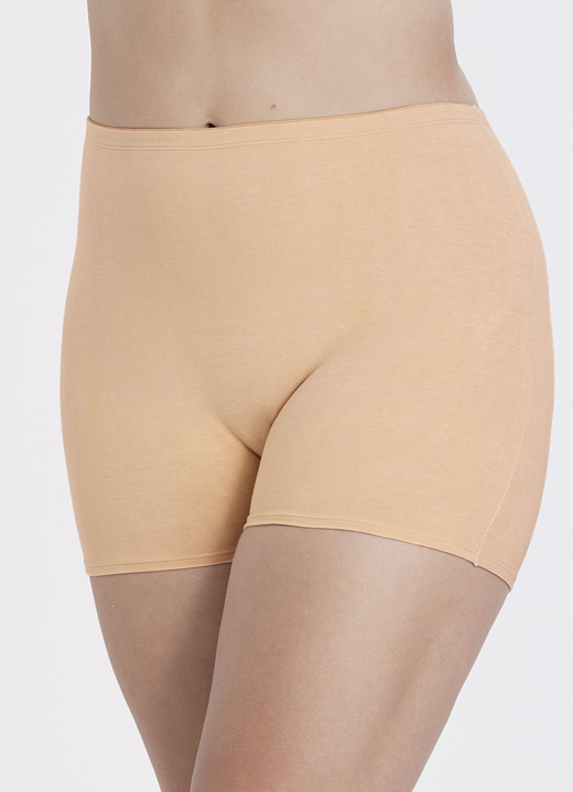 Damenmode - Zweierpack Pants von Miss Mary mit BIO-Baumwolle, in Größe 1 (38/40) bis 4 (50/52), in Farbe BEIGE Ansicht 1