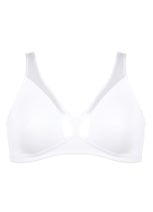 Soft-BH - Naturana BH mit vorgeformten Cups, in Größe 075 bis 095, in Cup B, in Farbe WEISS Ansicht 2