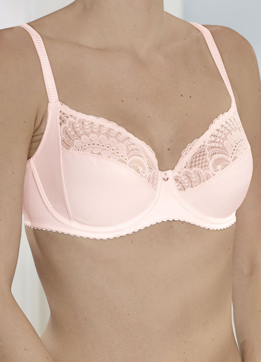 Bügel-BH - Felina Bügel-BH mit Elastikspitze, in Größe 075 bis 100, in Cup B, in Farbe ZARTROSÉ Ansicht 4