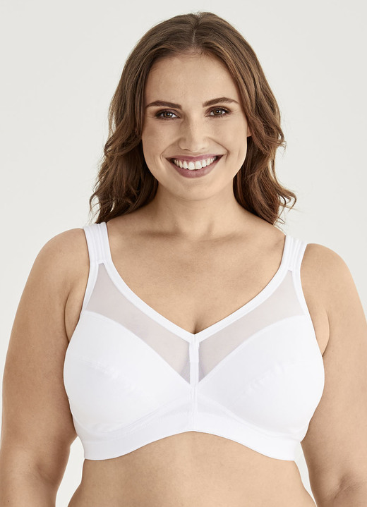 Soft-BH - Swegmark BH mit BIO-Baumwolle, in Größe 075 bis 095, in Cup B, in Farbe WEISS Ansicht 2