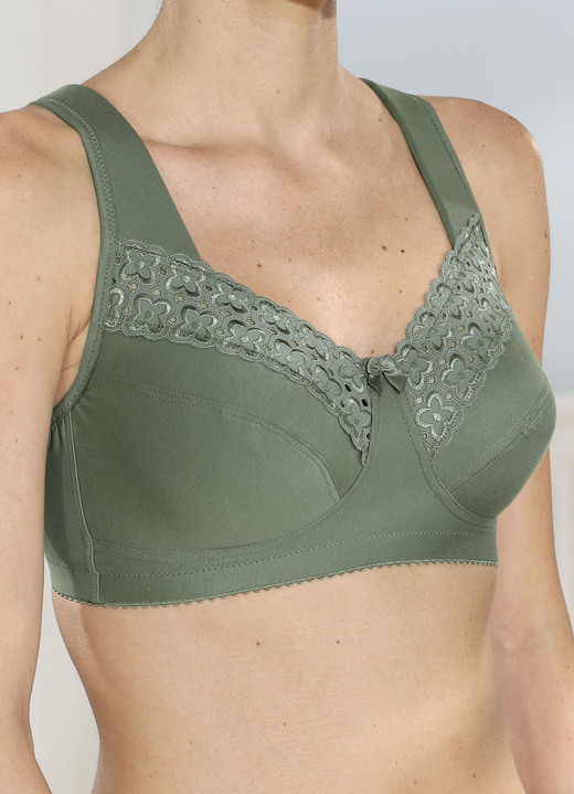 Soft-BH - Miss Mary BH mit Stickerei, in Größe 080 bis 110, in Cup B, in Farbe BEIGE Ansicht 7