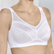 Soft-BH - BH mit glänzendem Jacquarddessin, in Größe 080 bis 110, in Cup D, in Farbe WEISS – Farbe WEISS – Ansicht 1