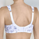 Soft-BH - Susa BH mit verstärktem Rückteil, in Größe 080 bis 120, in Cup B, in Farbe WEISS-BLAU – Farbe WEISS-BLAU – Ansicht 3