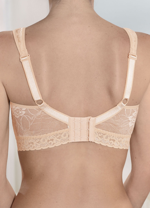 Soft-BH - BH mit Haftband für perfekten Sitz Ansicht 2 Soft-BH - BH mit Haftband für perfekten Sitz, in Größe 080 bis 115, in Cup E, in Farbe PUDER Ansicht 2