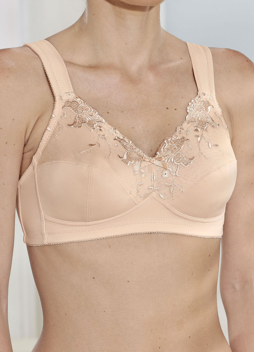Soft-BH - Susa BH mit verstärktem Vorder- und Rückteil, in Größe 075 bis 105, in Cup E, in Farbe PUDER Ansicht 1