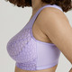 Soft-BH - Miss Mary BH mit strukturierten Cups, in Größe 080 bis 110, in Cup B, in Farbe WEISS – Farbe FLIEDER – Ansicht 2