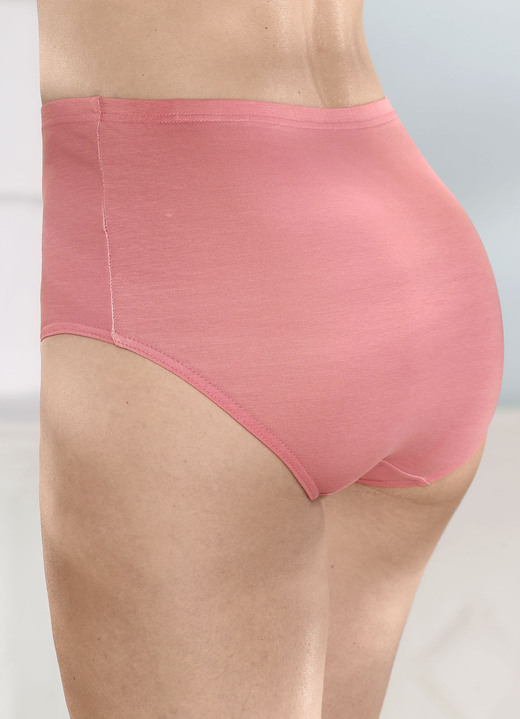 Slips - Viererpack Slips mit  Gummizug im Bund Ansicht 2 Slips - Viererpack Slips mit  Gummizug im Bund, in Größe 038 bis 056, in Farbe 2X ALTROSA, 2X SCHWARZ Ansicht 2