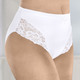 - Viererpack Slips mit elastischer Spitze, in Größe 038 bis 052, in Farbe WEISS – Farbe WEISS – Ansicht 1