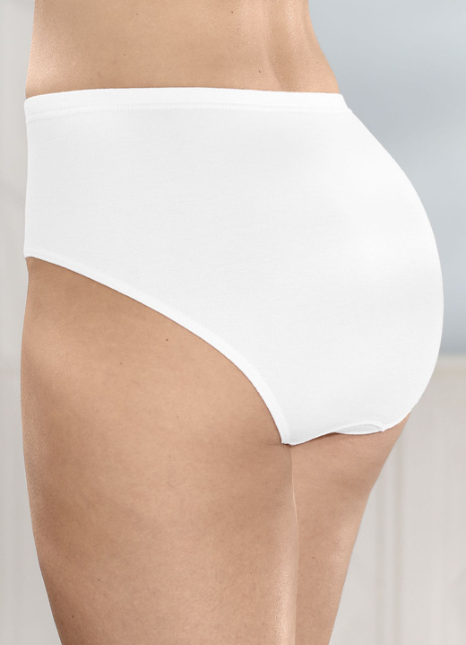 Slips - Dreierpack Slips aus anschmiegsamem Material Ansicht 4 Slips - Dreierpack Slips aus anschmiegsamem Material, in Größe 038 bis 050, in Farbe 2X ROSA, 1X WEISS Ansicht 4