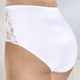 Slips - Viererpack Slips mit Elastikspitze – Farbe WEISS – Ansicht 2 Slips - Viererpack Slips mit Elastikspitze, in Größe 038 bis 052, in Farbe WEISS – Farbe WEISS – Ansicht 2