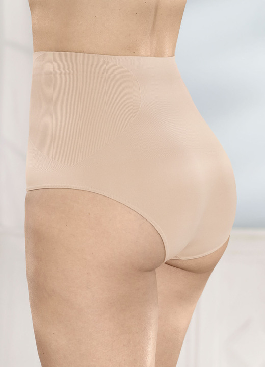 Slips - Zweierpack Formslips mit eingestrickten Formzonen, in Größe L (42/44) bis XXL (50/52), in Farbe BEIGE Ansicht 2