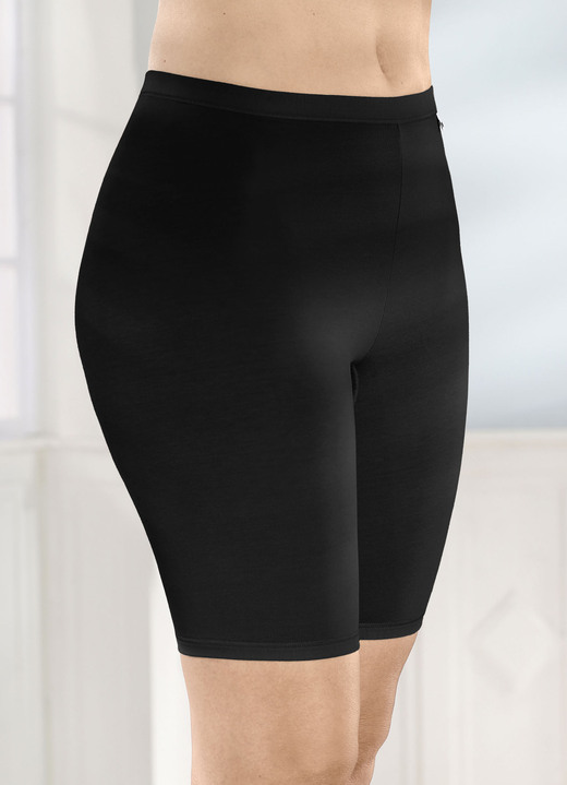 Schlüpfer - brio lingerie Viererpack Longpants, in Größe 038 bis 054, in Farbe 4X SCHWARZ Ansicht 2