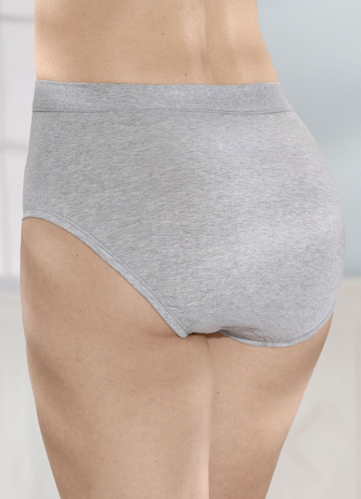 Slips - Dreierpack Slips mit bequemem Weichbund, in Größe L (44/46) bis XXL (52/54), in Farbe WEISS Ansicht 6