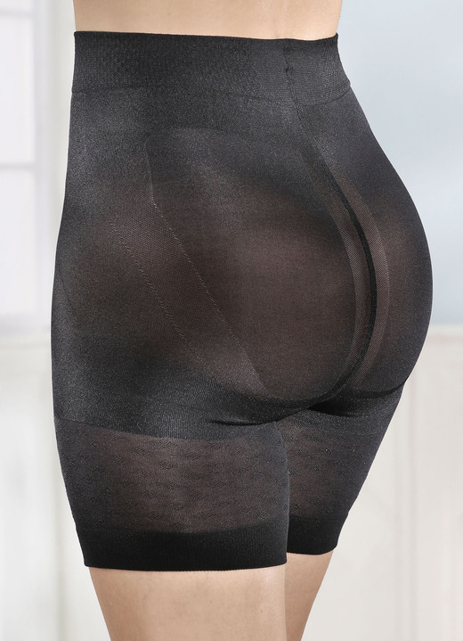 Schlüpfer - Zweierpack Pantys mit eingestrickten Stützzonen, in Größe L (42/44) bis XXL (50/52), in Farbe 1X SCHWARZ, 1X BEIGE Ansicht 2